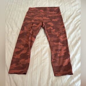 Lululemon camo printed leggings size 14